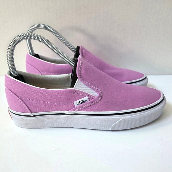 Vans Shoes Womens 6.5 Pink Orchid Classic Slip On Sneakers NWOB - Picture 5 of 10